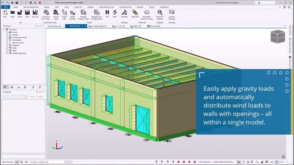 محیط نرم افزار Tekla Structure