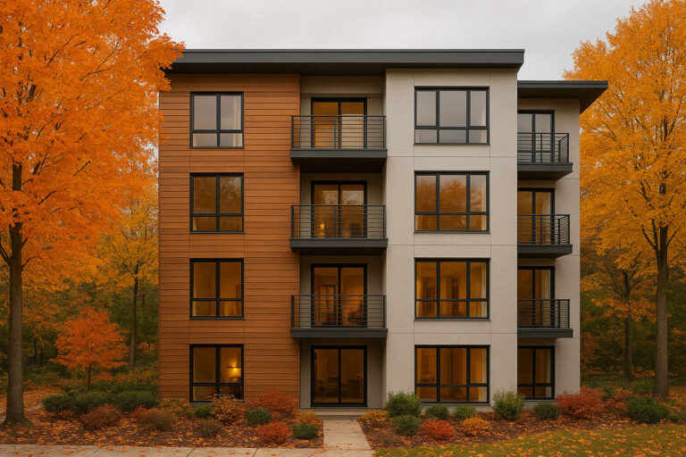 آپارتمان طراحی شده به سبک معماری پاییزی