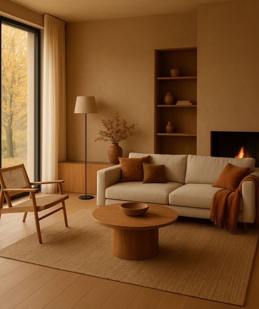 طراحی داخلی مینیمالیسم گرم
