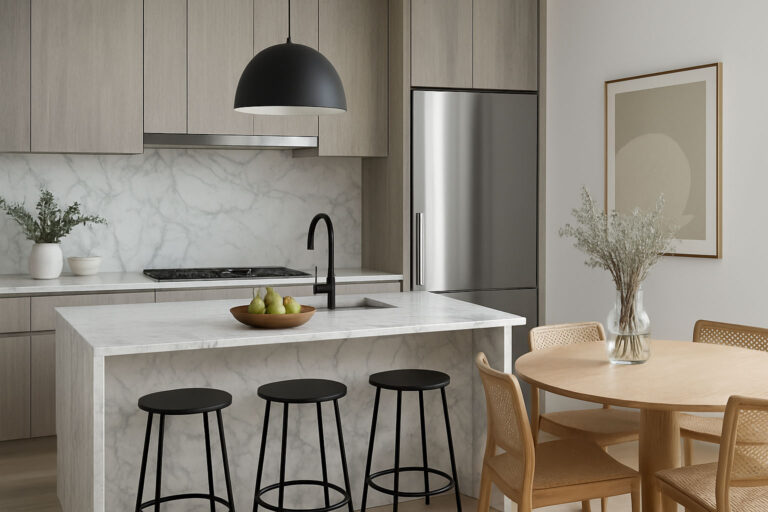 طراحی داخلی مدرن با استفاده از سنگ مرمر1