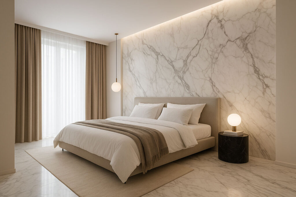طراحی داخلی مدرن با استفاده از سنگ مرمر2